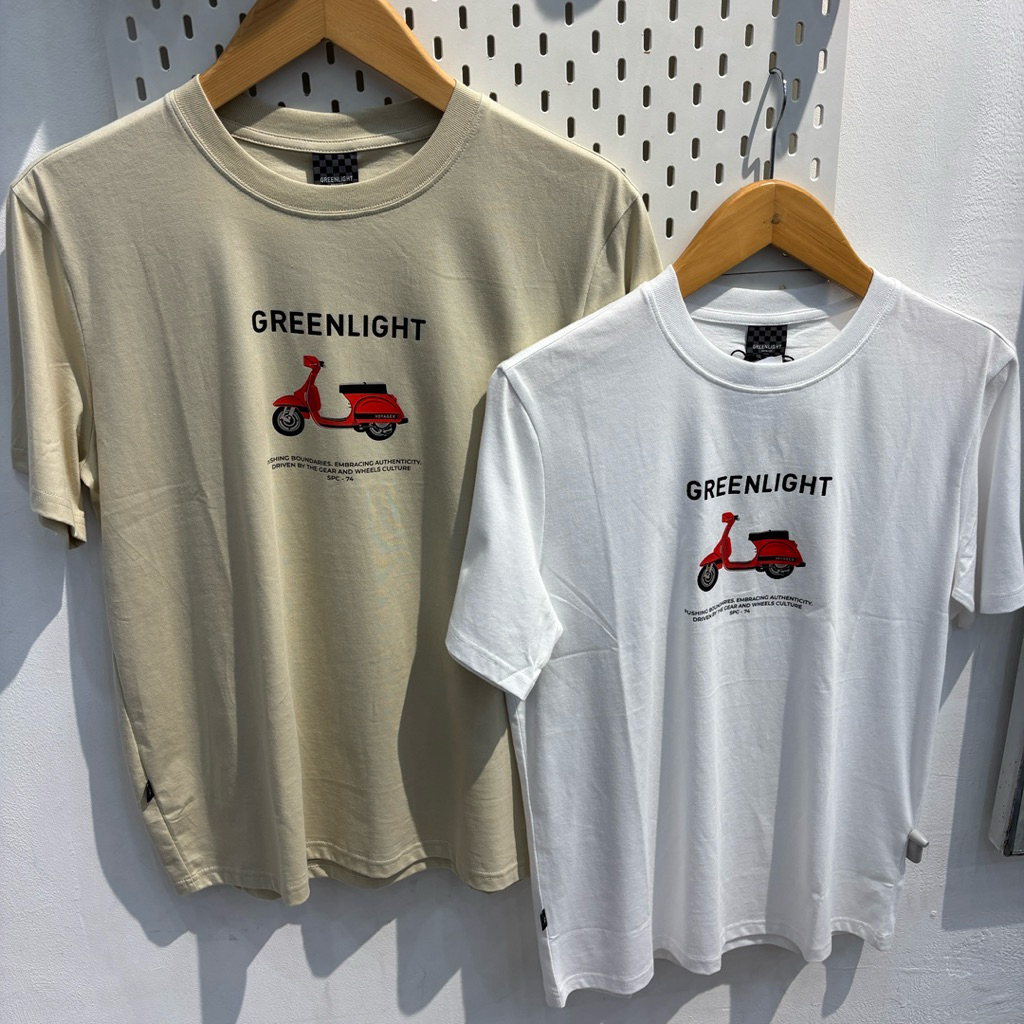 Kaos Greenlight Original PUTIH 1221(REGULER FIT) termurah diskon COD