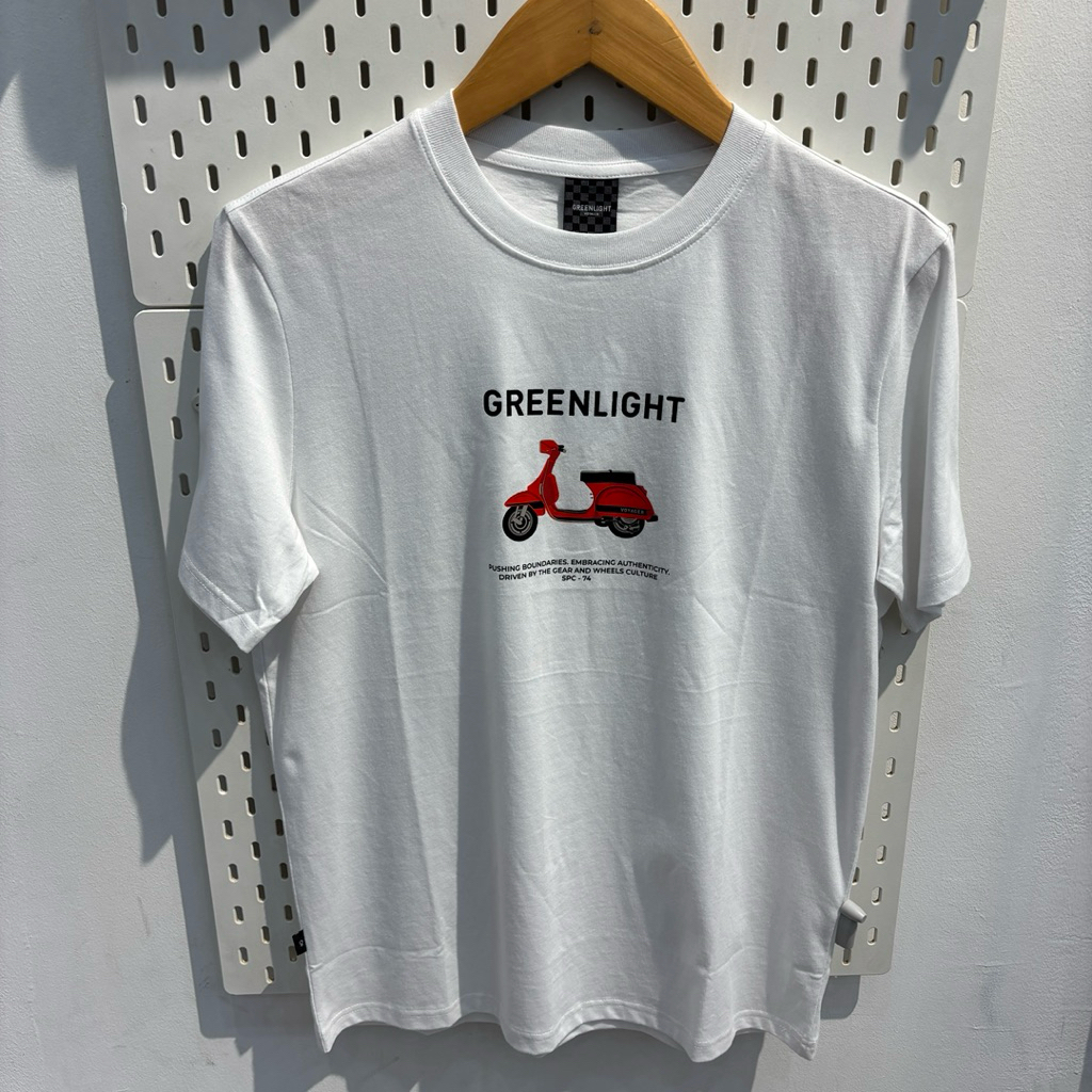 Kaos Greenlight Original PUTIH 1221(REGULER FIT) termurah diskon COD