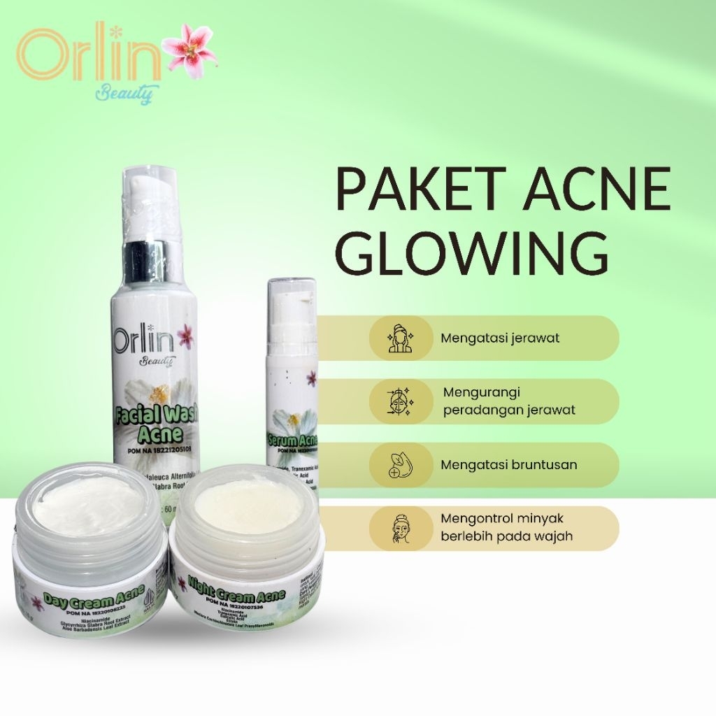 (BISA COD) PAKET ACNE ORLIN BEAUTY/ ORLIN BEAUTY SKINCARE / ORLIN BEAUTY / ORLIN SKINCARE