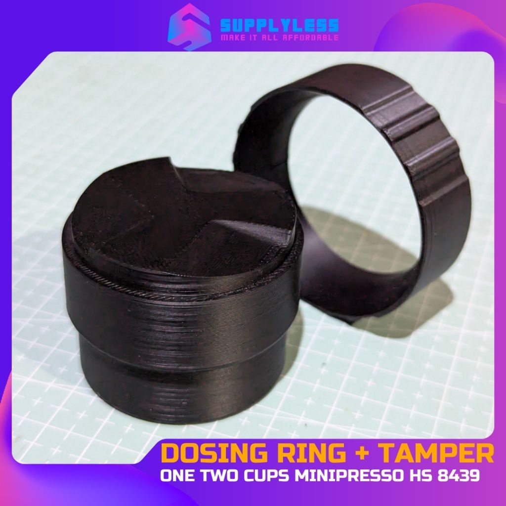 Tamper dan Dosing Ring khusus untuk One Two Cups Minipresso HS 8439