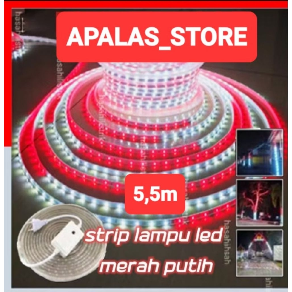 (Promo) LED Selang Merah putih LED dekorasi HUT RI LED Selang Murah Premium