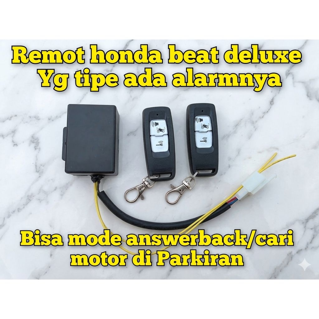Remot alarm Honda beat deluxe sudah ada fitur mode pencarian motor