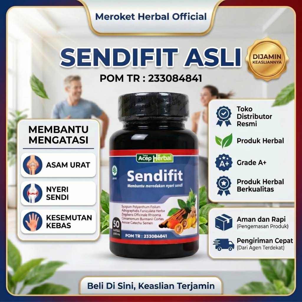 Sendifit Original Obat Nyeri Sendi Asam Urat Pengapuran Sendi Nyeri Otot Pegal Linu Kebas Kesemutan 