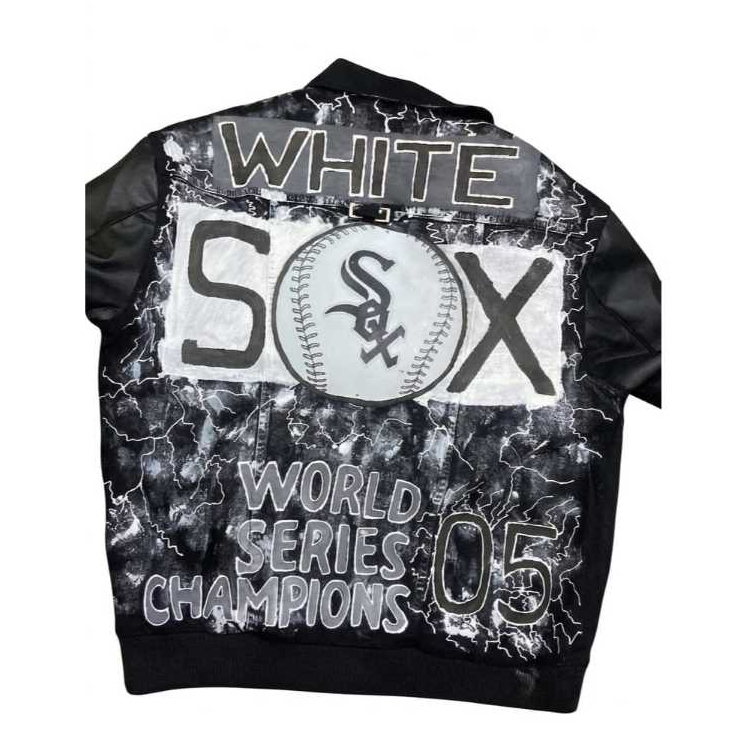 Jaket Jeans White SOX Streetwear