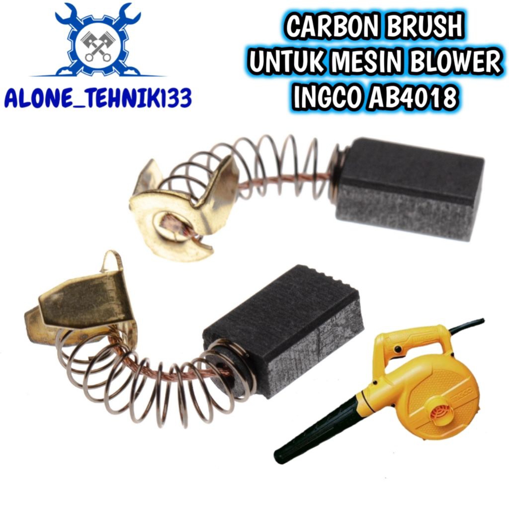 CARBON BRUSH MESIN BLOWER INGCO AB4018 ARANG SPULL UNTUK MESIN BLOWER INGCO AB4018 AB 4018