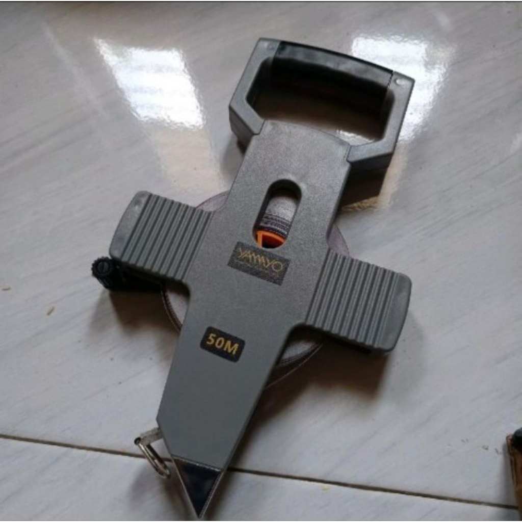 meteran tancap stainles steel measuring tape original 30 50 100 meter Meteran roll yamayo