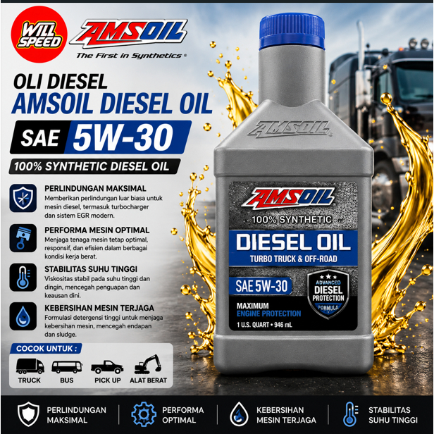 OLI MESIN DIESEL AMS AMSOIL DIESEL OIL 5W-30