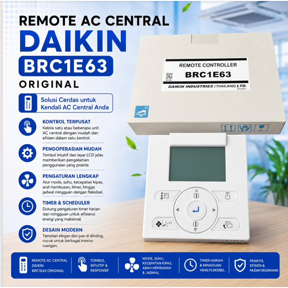 REMOTE AC CENTRAL DAIKIN BRC1E63 ORIGINAL