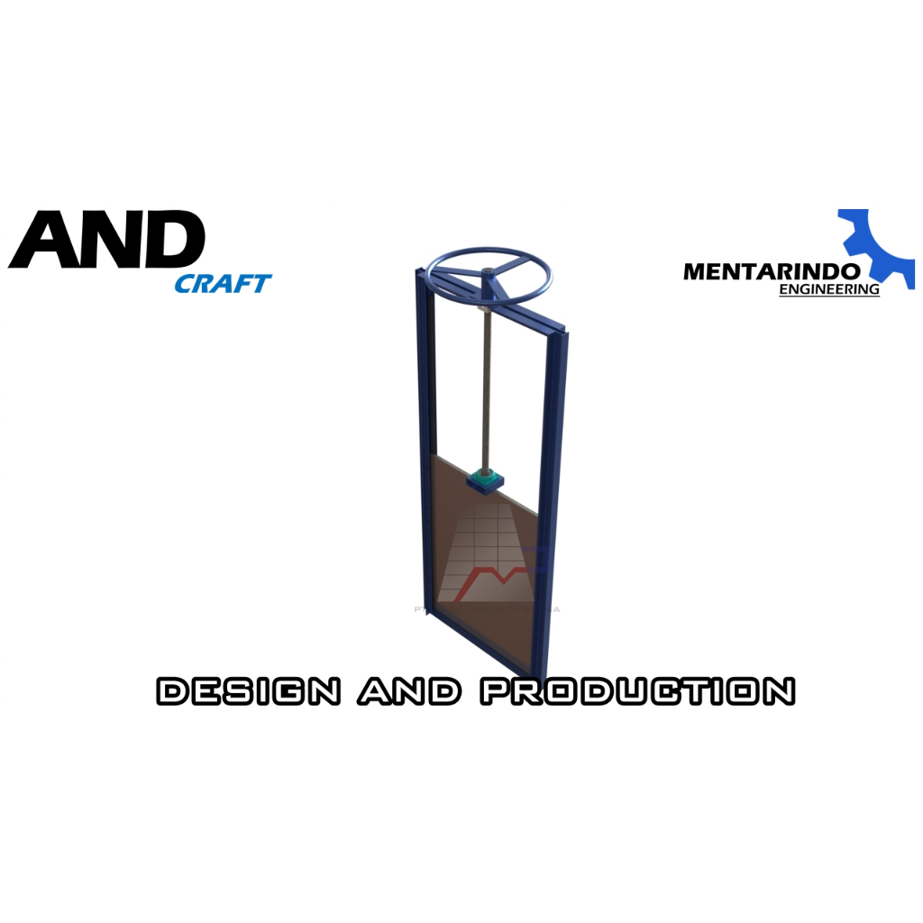 Pintu Air Irigasi Full Sealing 100x120 cm