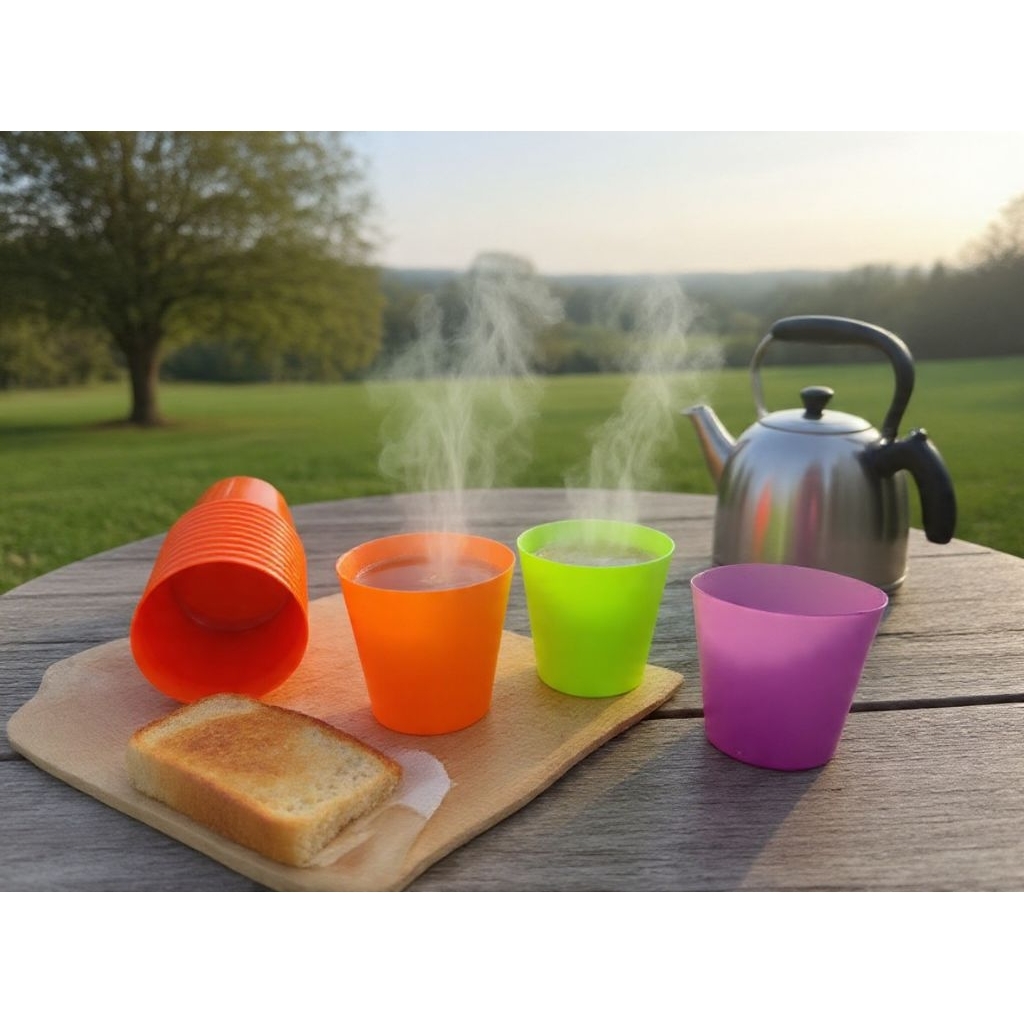 GELAS JAMU KECIL PLASTIK 1 LUSIN/12 PCS