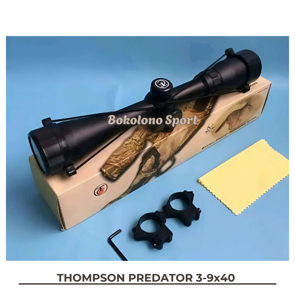 THOMPSON PREDATOR 3-9x40 TELESKOP TEROPONG SUPER JERNIH ANTI GETAR