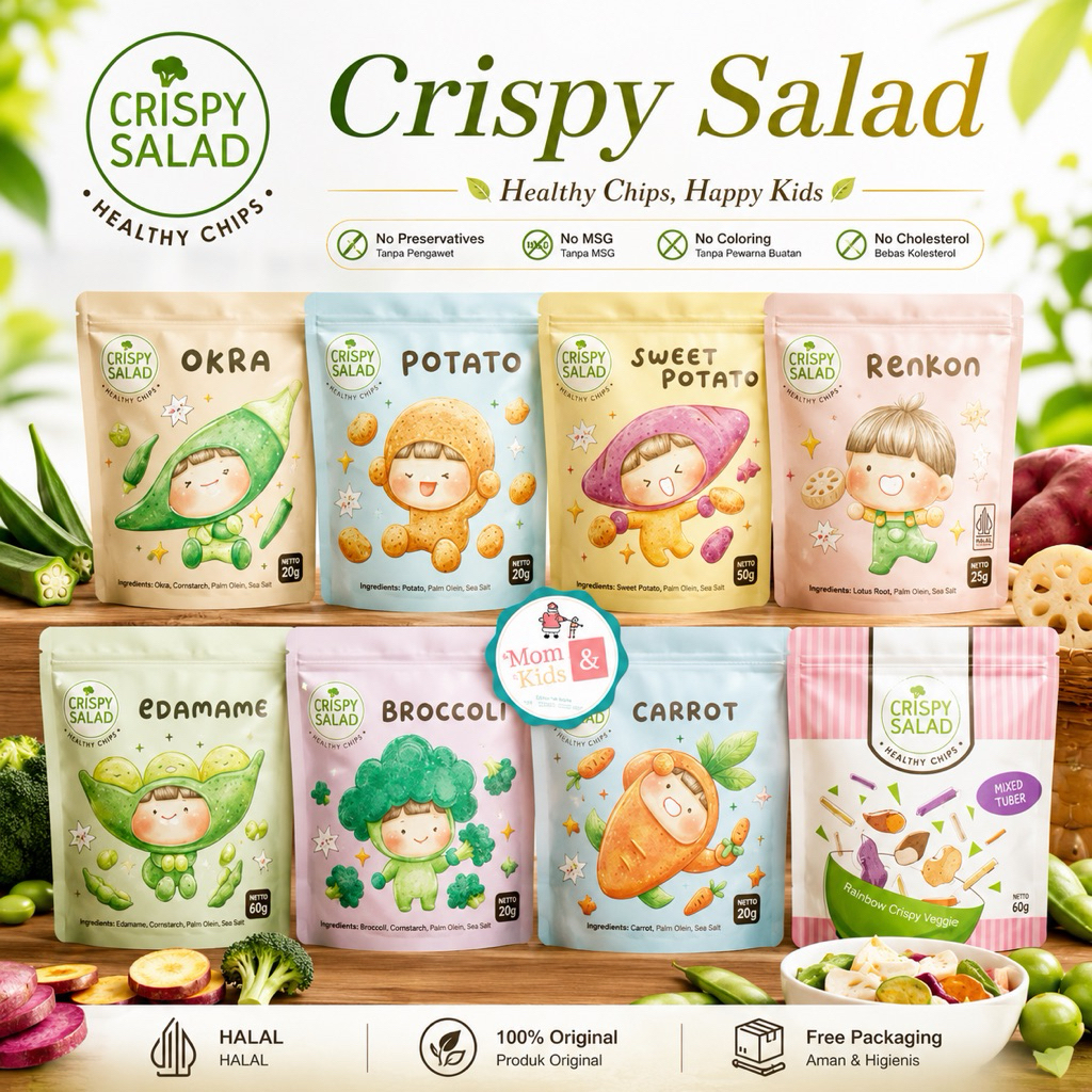 CRISPY SALAD | Keripik Sayur | Snack Cemilan Sehat Anak