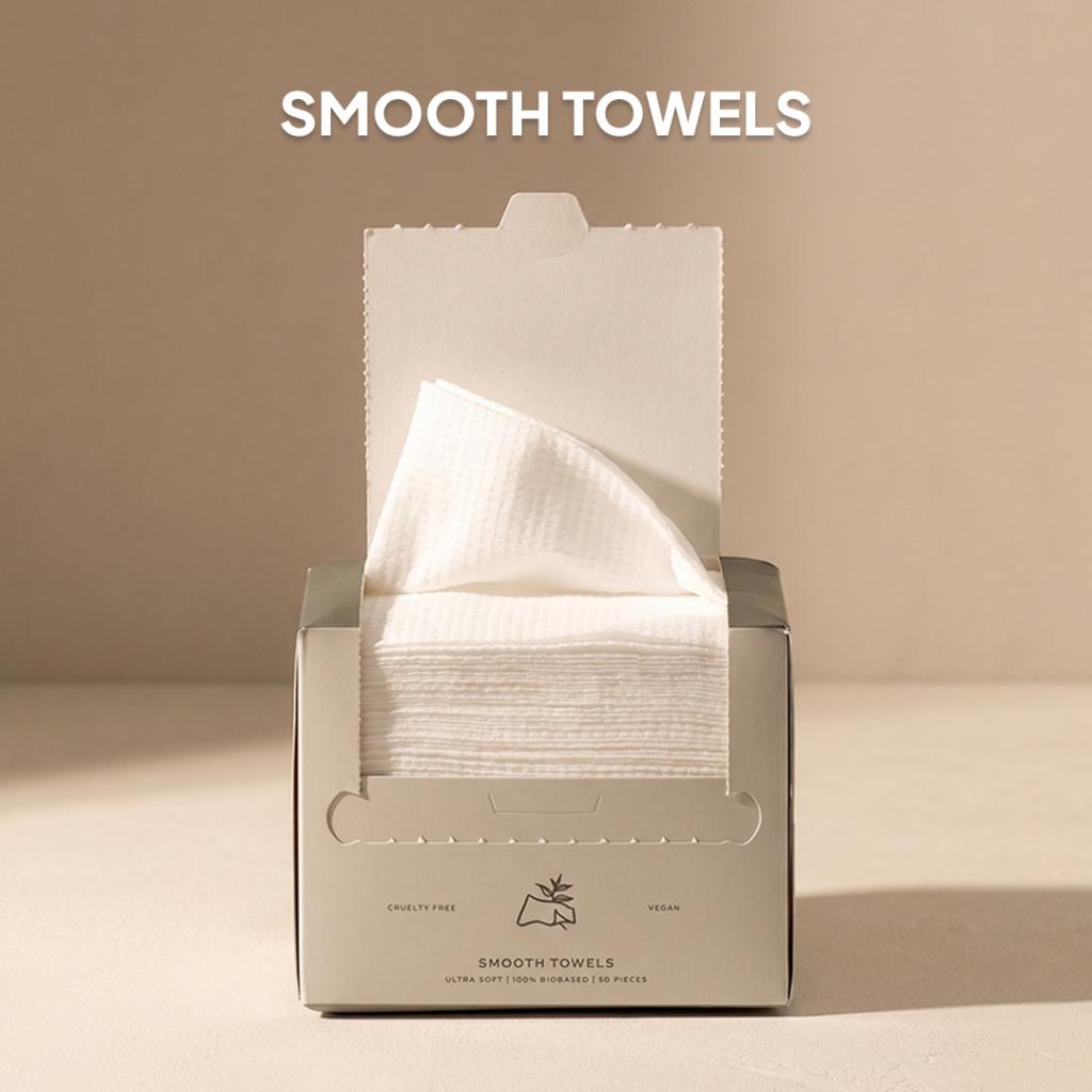 Handuk Wajah Sekali Pakai Anti Jerawat XL 50 Lembar | Smooth Towels The Splendor, Super Halus, OEKO-