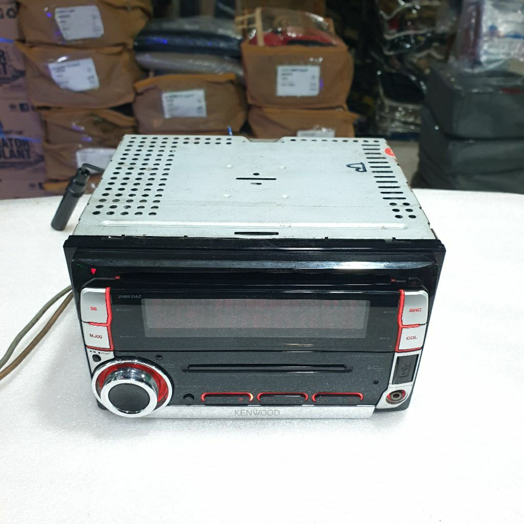 Head Unit Kenwood DPX511OUIH4 USB CD MP3 AUX FM AM Ex Honda Jazz 2010