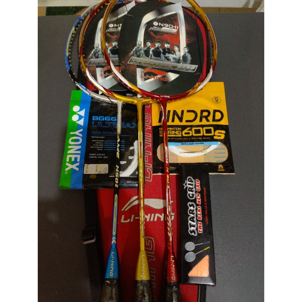 Raket Badminton Lining Flame/Woods 30Lbs