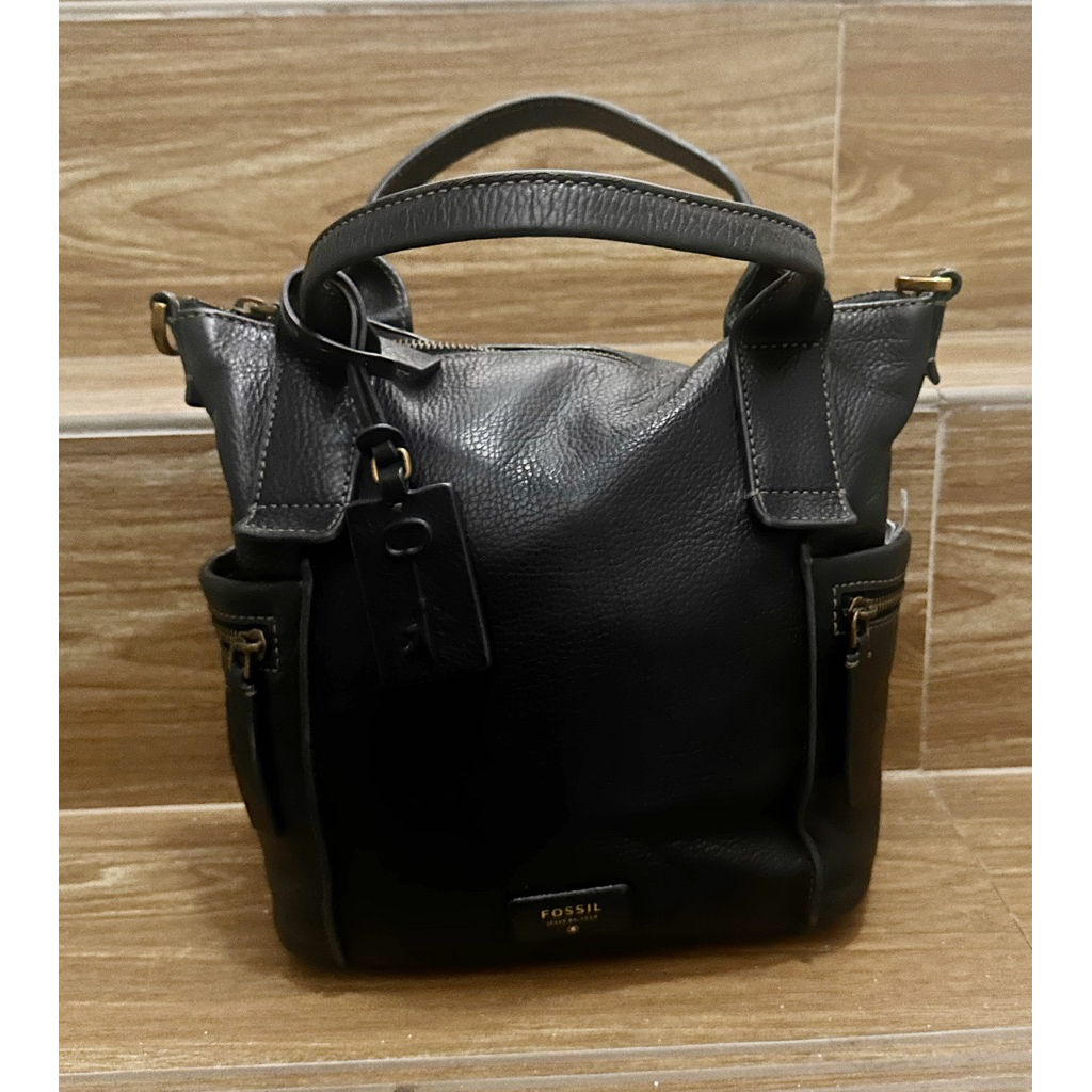 tas fossil emerson medium black preloved