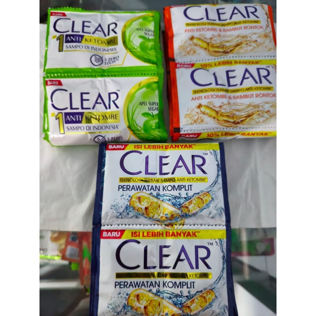 Shampoo sachet Clear 1 renceng 24pcs