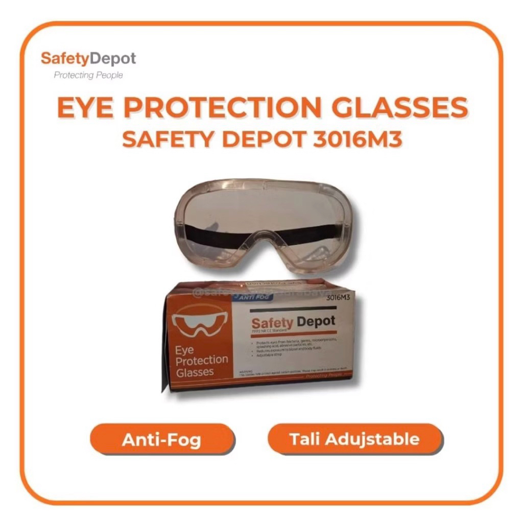 EYE PROTECTION GLASSES SAFETY DEPOT 3016M3