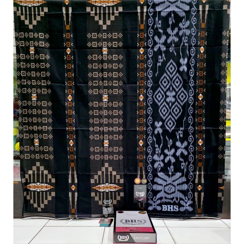 SARUNG BHS EXCELLENT SONGKET SSP,SMB,SGA WARNA MIX SILVER ORIGINAL