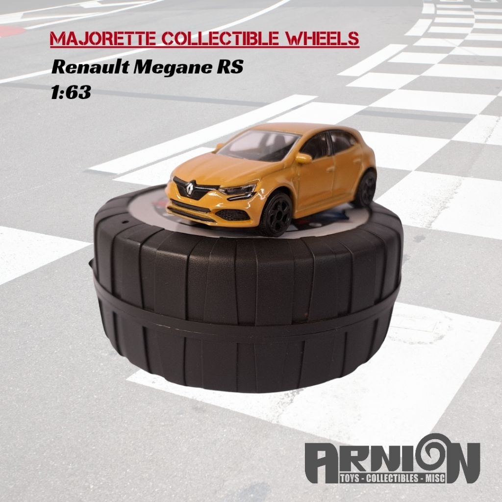 Diecast Majorette Collectible Wheels - RENAULT MEGANE RS YELLOW