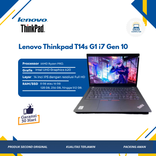Lenovo Thinkpad T14s T14 G1 G2 G3 Ryzen 7 | Core i5 | i7 Gen11 | RAM 16GB BERKUALITAS