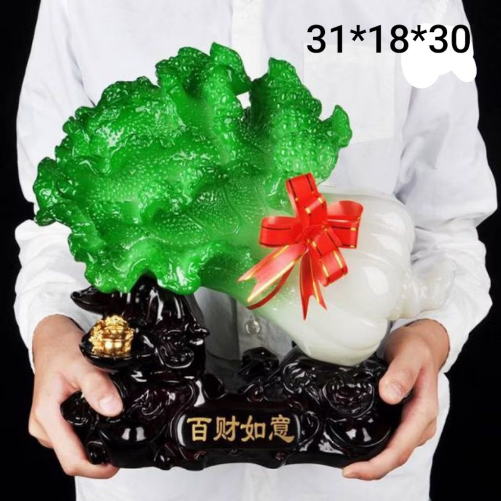 BAICAI L Pajangan Fengshui Baicai L Pajangan Fengshui Sawi L Pajangan Fengshui Kantor Pajangan Hoki 