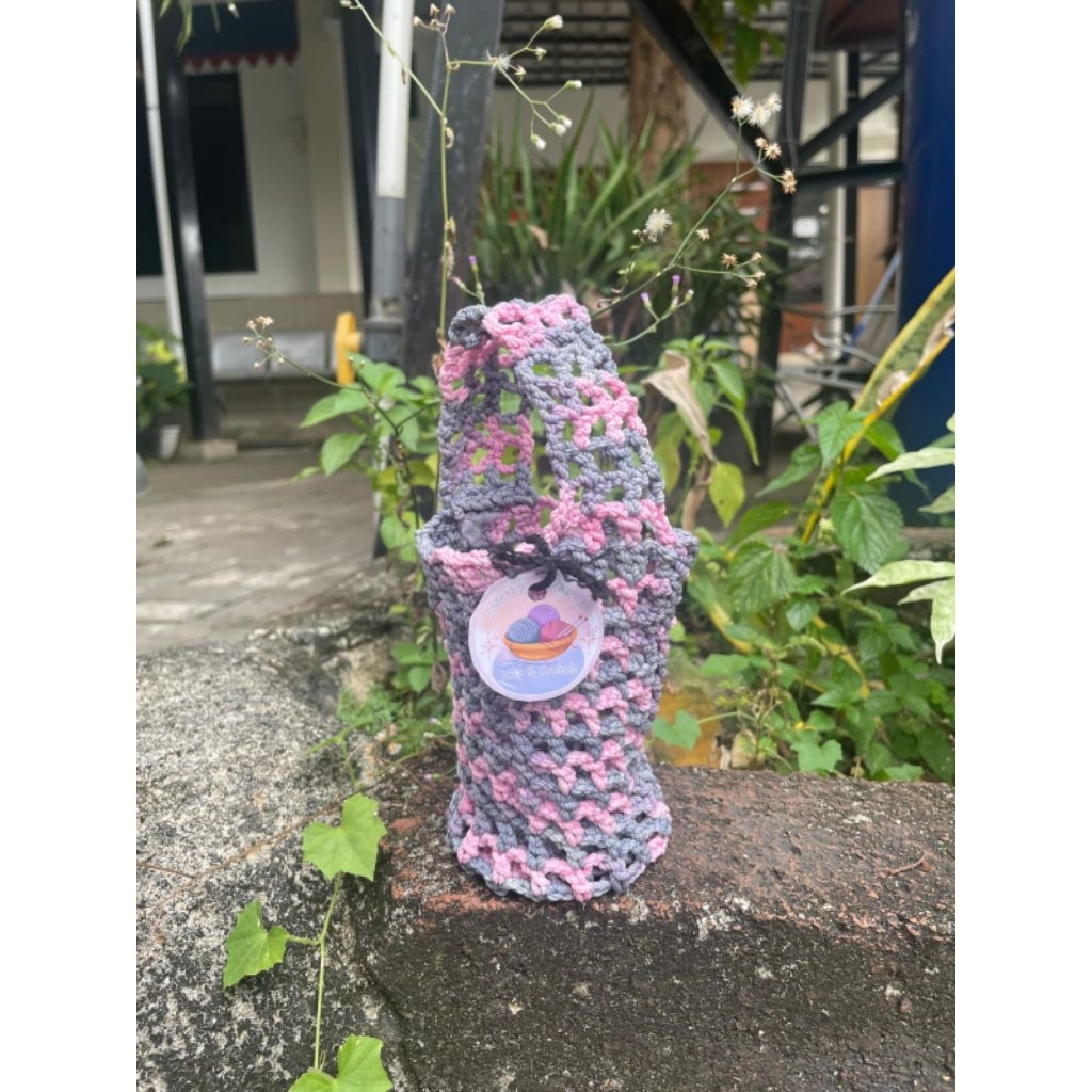 TAS/HOLDER BOTOL MINI RAJUT