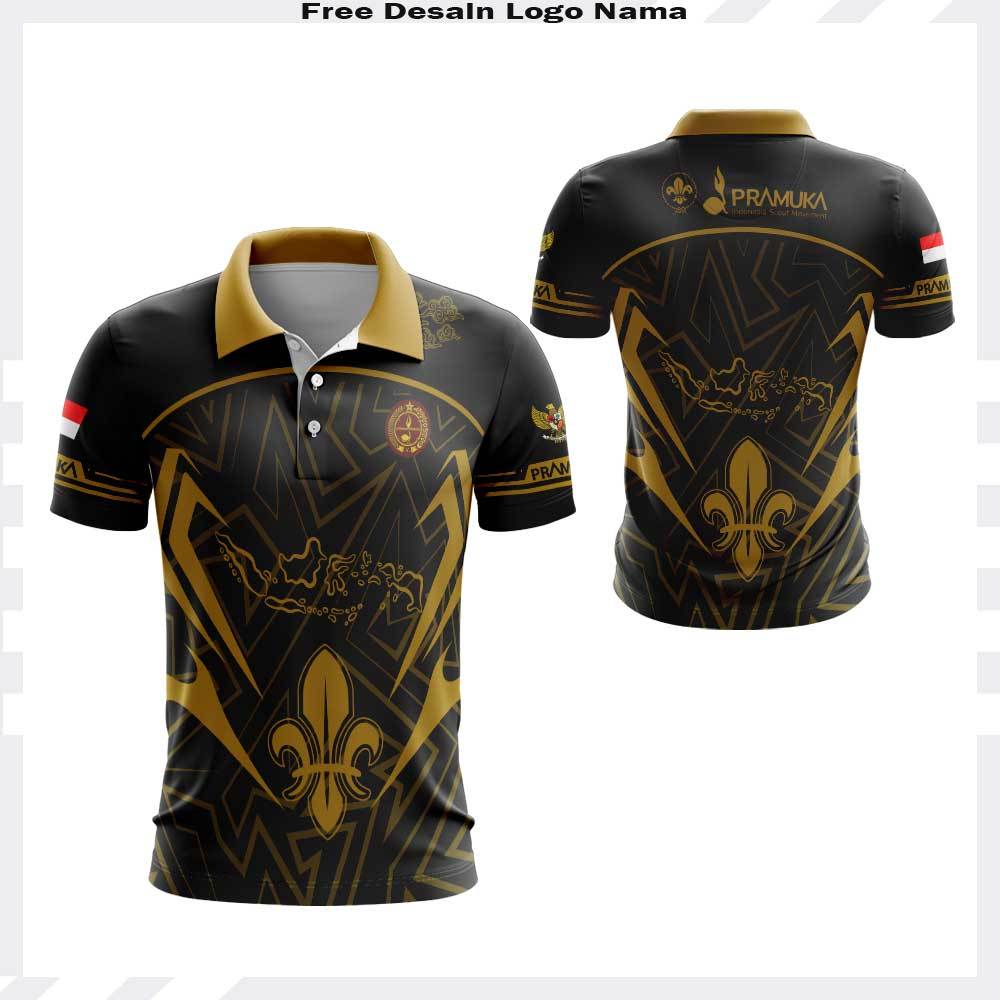Baju Pramuka - Kaos Polo Seragam Pramuka Terbaru - Kaos Jersey Pramuka Free Custom
