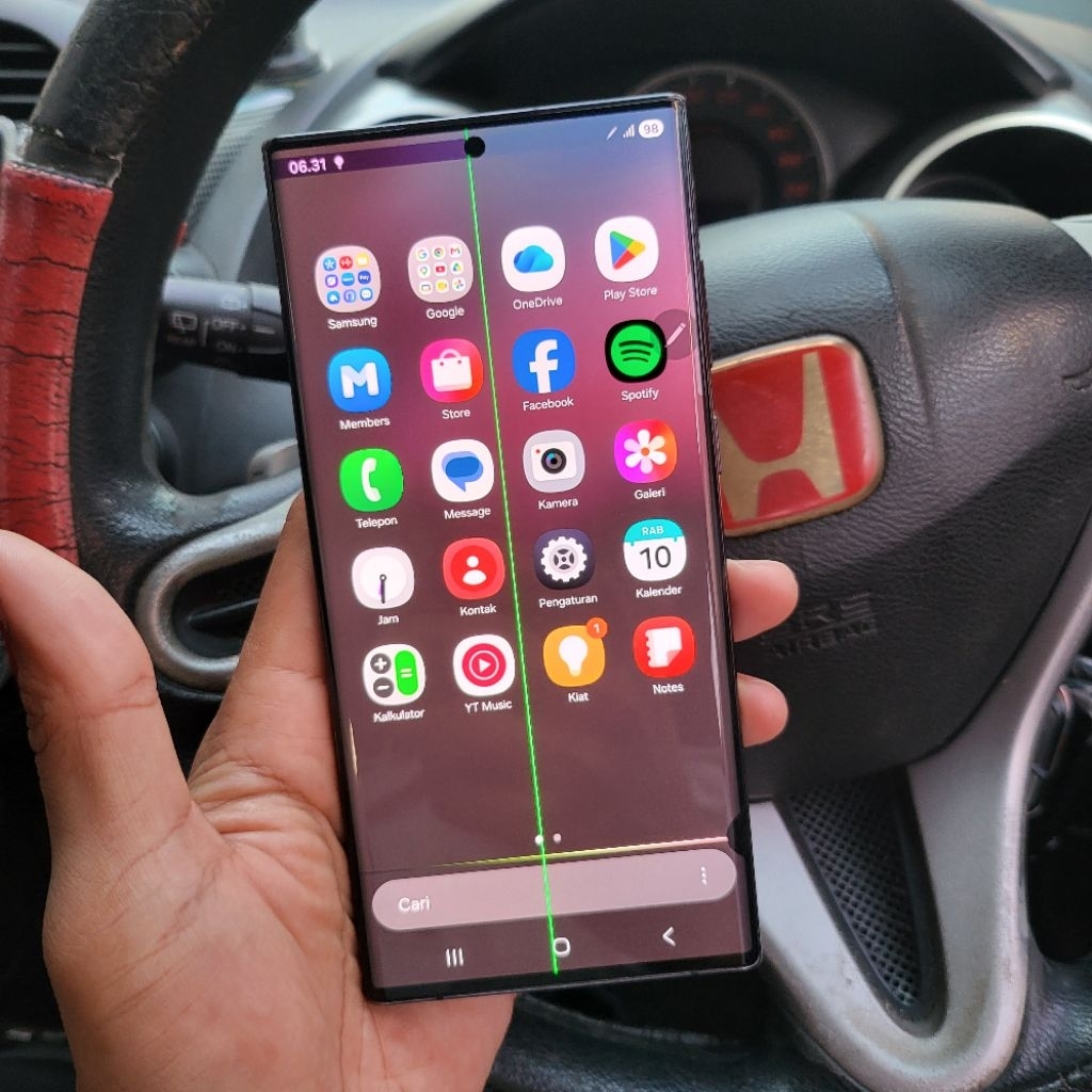 Samsung S22 Ultra ORI SEIN Minus LCD Garis dan tompel manis