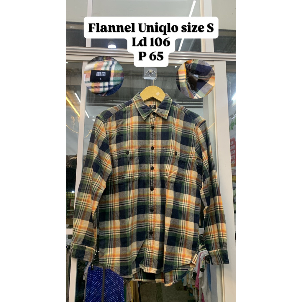 Kemeja Flannel Pria UNIQLO
