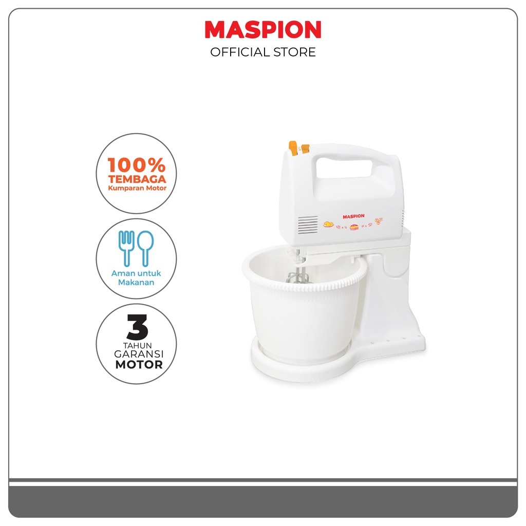 Maspion Mixer Duduk MT1140 Stand Mixer Multifungsi Untuk Adonan Kue Roti ORI BERGARANSI - DV