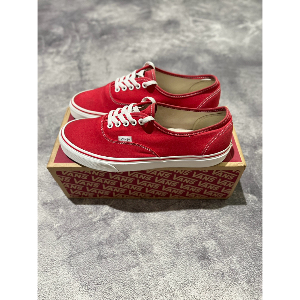 Vans Authentic Red Chili Original resmi