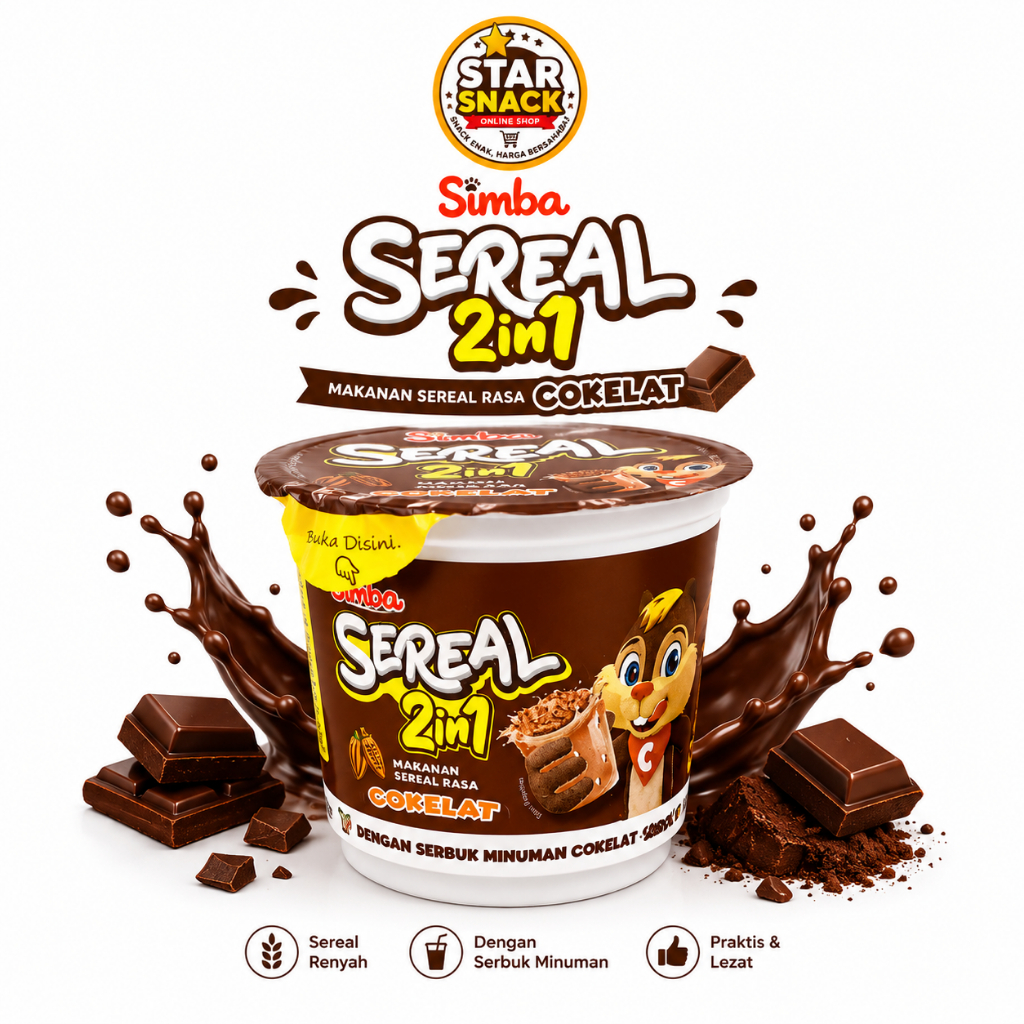 SIMBA CHOCOCHIPS SEREAL 2in1 Cup