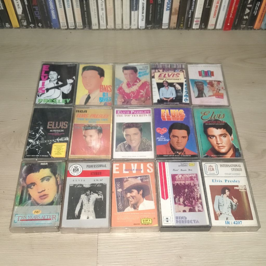 15pcs Kaset Elvis Presley (TAKE ALL/SEPAKET)