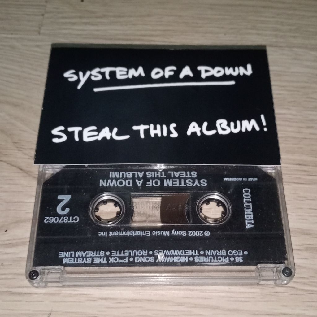 Kaset System of a Down - Steal this Album (COVER REPRO ISI ORI)