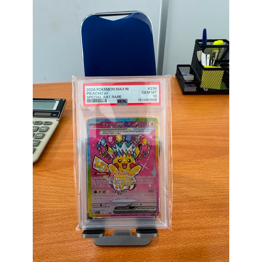 pikachu ex sar psa10 indo