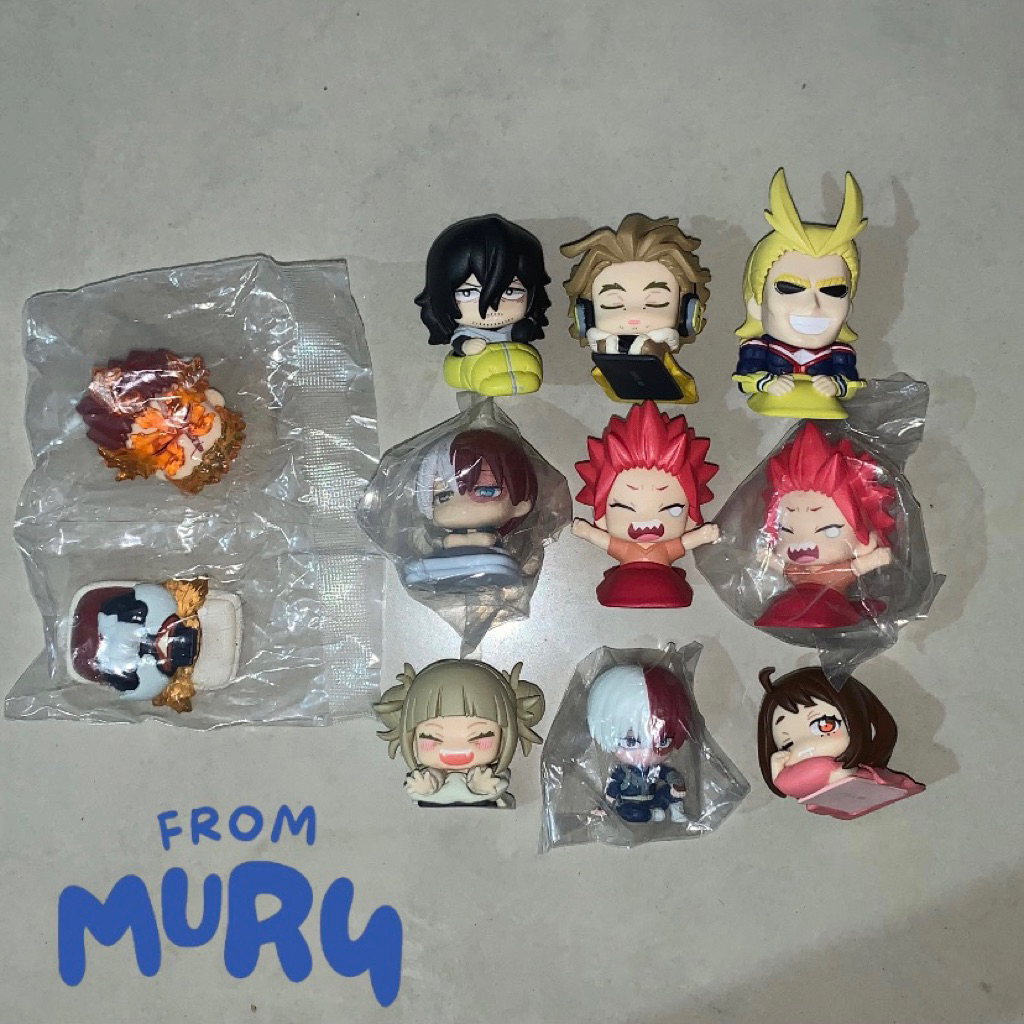 Official Onemutan My Hero Academia | Mini Figure Capsule Sleep Gachapon Anime Suwarasetai | Todoroki