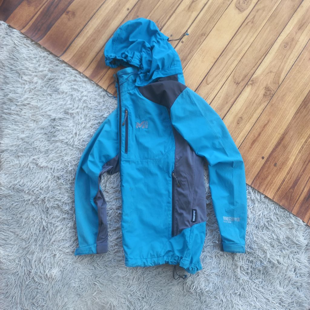 Millet Windstopper Shell Outdoor Jacket Gorpcore NOT goretex blocktech running sports lightweight wi