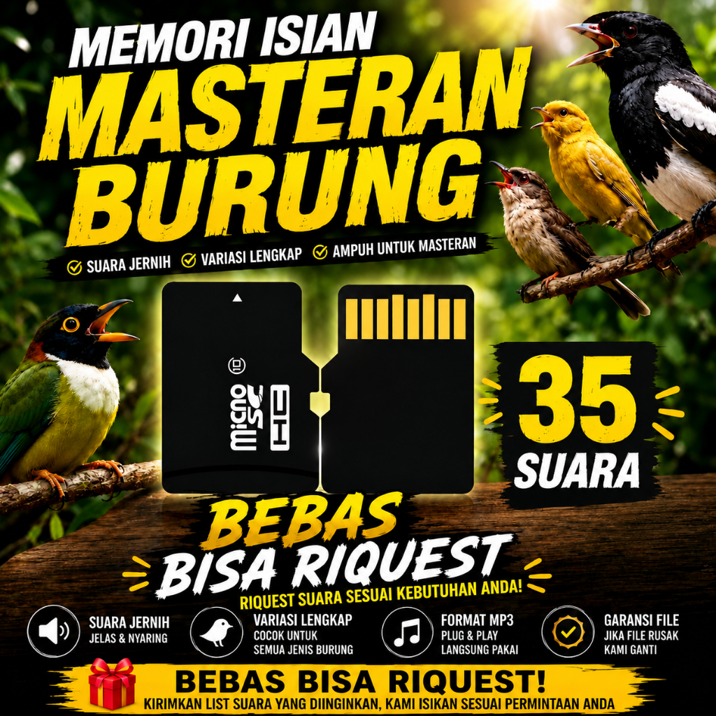 Memori Masteran Burung Isi Suara masteran burung gacor