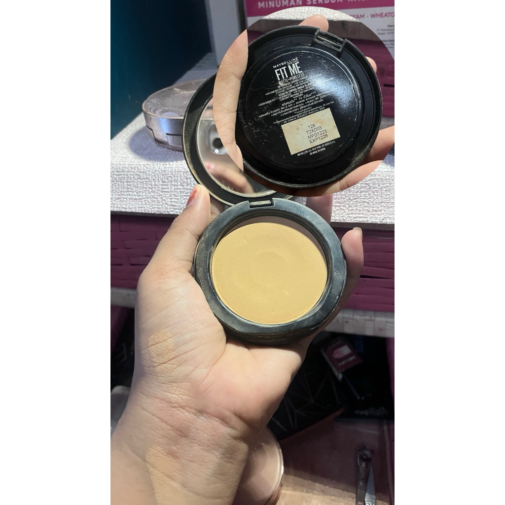 preloved bedak fitme maybelline