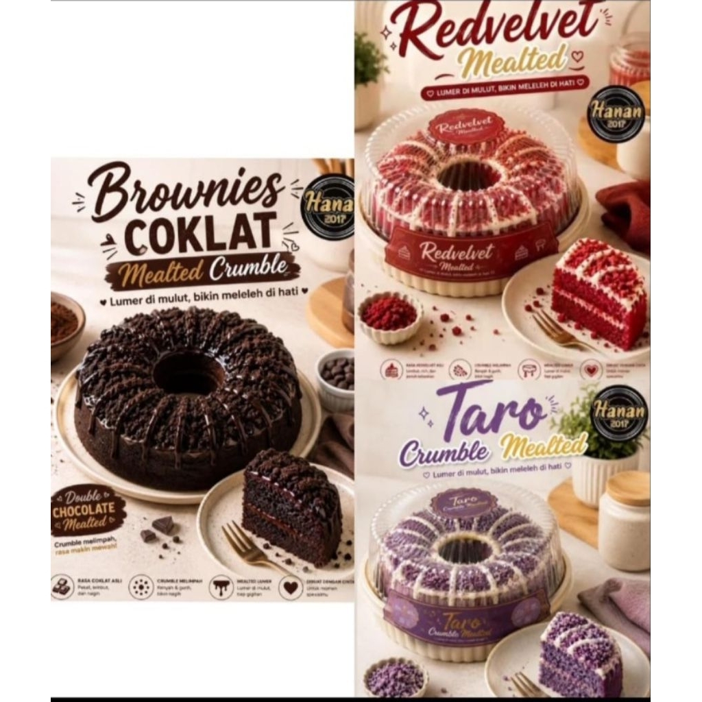 BROWNIES COKLAT CRUMBLE