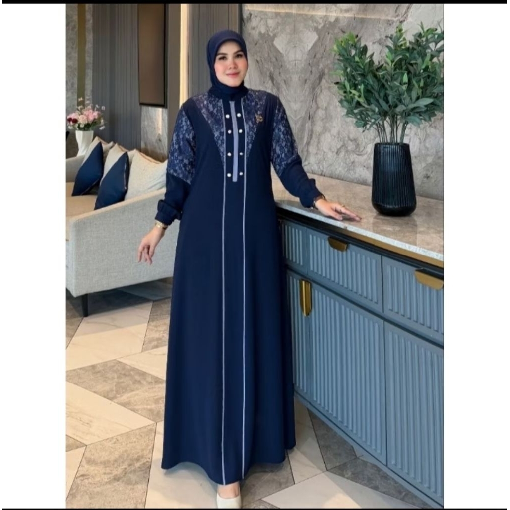 FELISHA DRESS BY ZAHRA ORIGINAL/GAMIS ZAHRA ORIGINAL/GAMIS SIMPEL MEWAH ELEGAN/GAMIS KONDANGAN/GAMIS