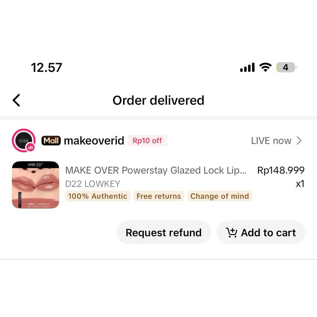 makeover glazed shade D22 Lowkey