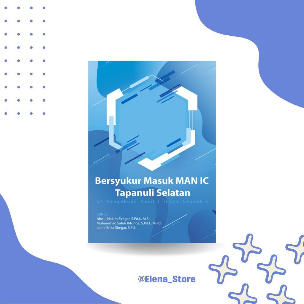 Buku Bersyukur Masuk MAN IC Tapanuli Selatan