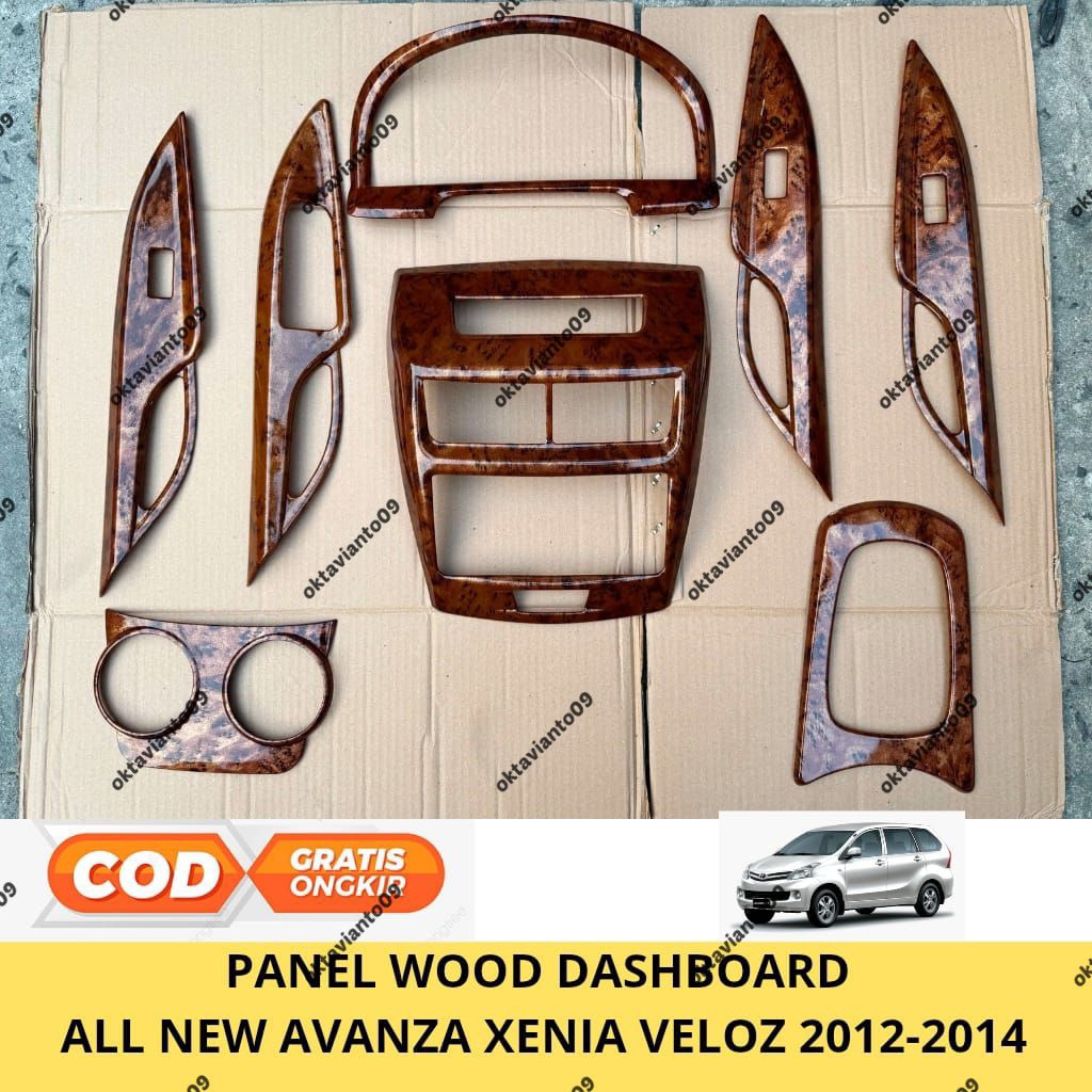 Panel Wood Dashboard  All New Avanza Xenia Veloz 2012 2013 2014