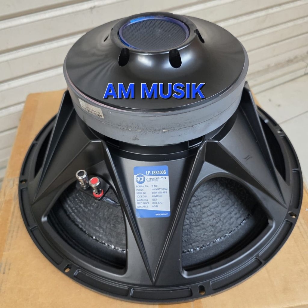SPEAKER SUBWOOFER RCF 18x400 DOUBLE MAGNET VC 4 INCH KULIT JERUK LF18x400 DOUBLE MAGNET