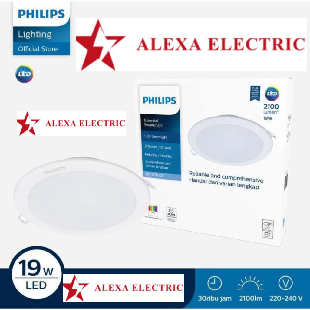 lampu downlight LED (DN027B) G3 19Watt PHILIPS
