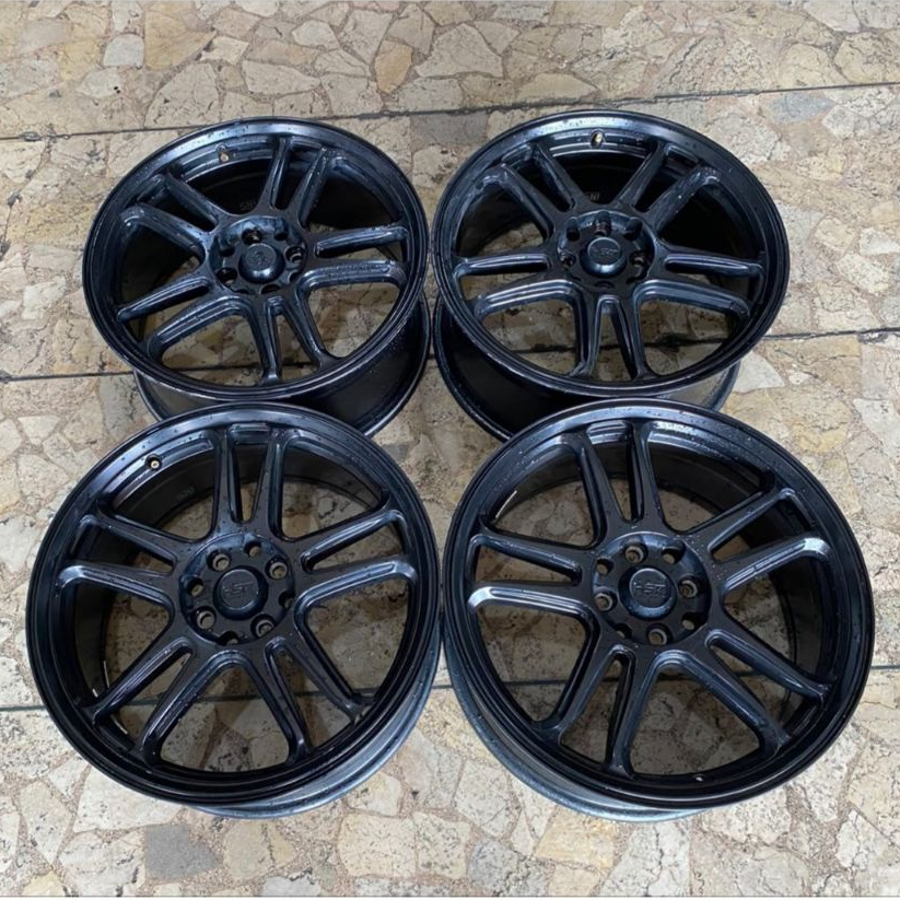 Velg Mobil Second HSR NX SPO Ring 17 Baut 4x100 4x114 Cocok JAZZ LIVINA AVANZA XENIA FRONX DLL