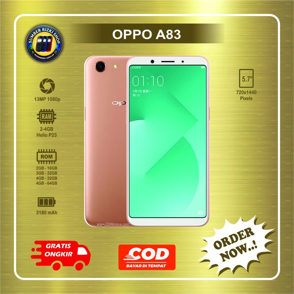 HP OPPO A83 Normal second batangan siap pakai