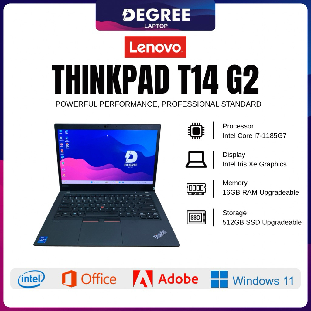 Laptop Lenovo Thinkpad T14 Ram 16 GB Ssd 256 GB Upgradable Windows 11 Pro